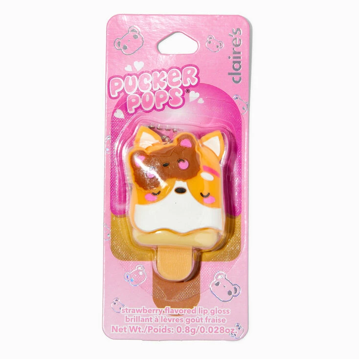Brand new ???? Claire's Pucker Pops® Sleepy Corgi Lip Gloss - Strawberry ???? 5 Brand new ???? Claire's Pucker Pops® Sleepy Corgi Lip Gloss - Strawberry ???? - Image 3