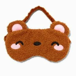 Brand new ❤️ Claire's Sherpa Brown Bear Sleeping Mask ⭐