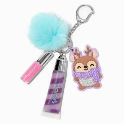 Discount 🛒 Claire's Purple Reindeer Bling Lip Gloss Keychain 😉