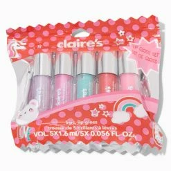 Flash Sale 💯 Claire's Glitter Lip Gloss Set - 5 Pack ⌛