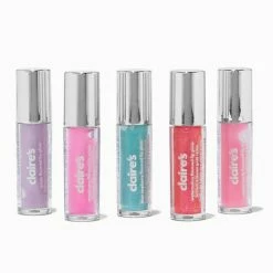 Flash Sale 💯 Claire's Glitter Lip Gloss Set - 5 Pack ⌛ -Claire’s Shop 04738 3