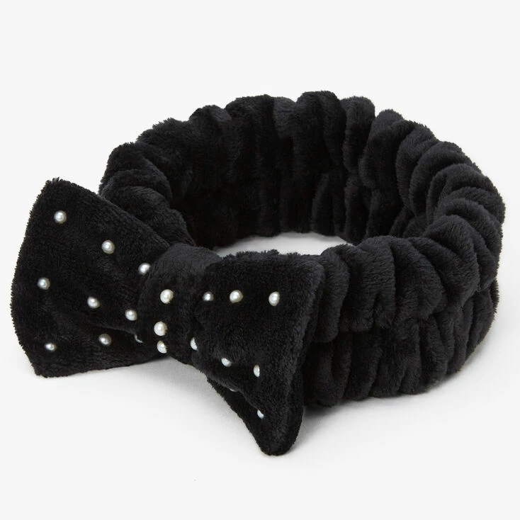 Best Pirce ✨ Claire's Makeup Bow Headwrap - Black 🥰 3 Best Pirce ✨ Claire's Makeup Bow Headwrap - Black 🥰