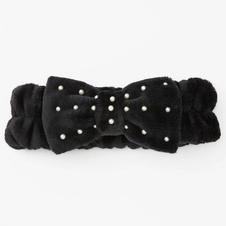 Best Pirce ✨ Claire's Makeup Bow Headwrap - Black 🥰 4 Best Pirce ✨ Claire's Makeup Bow Headwrap - Black 🥰 - Image 2