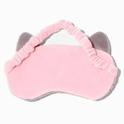 Discount 👏 Claire's Gray Cat Plush Sleeping Mask 🛒 -Claire’s Shop 08353 2