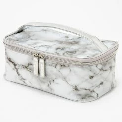 Budget ⌛ Claire's Black And White Marble Makeup Bag 🎁