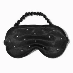 Cheap 😉 Claire's Black Bling Satin Sleeping Mask 🥰