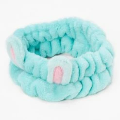 Discount π Claire's Plush Mint Bunny Ear Makeup Headwrap β€οΈ