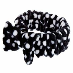 Promo ✨ Claire's Polka Dot Makeup Bow Headwrap - Black 🔔