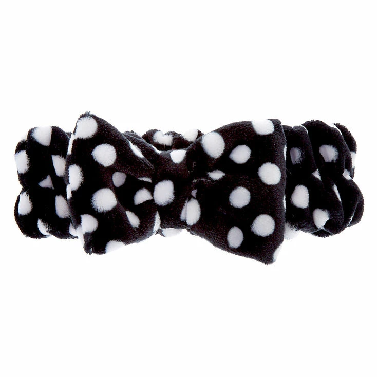 Promo β¨ Claire's Polka Dot Makeup Bow Headwrap - Black π 4 Promo β¨ Claire's Polka Dot Makeup Bow Headwrap - Black π - Image 2