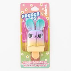 New 🔔 Claire's Pucker Pops® Rainbow Metallic Bunny Lip Gloss - Cotton 🍬 Candy 🥰 -Claire’s Shop 56891 3
