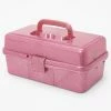 Outlet ❤️ Claire's Glitter Makeup Holder Case - Pink ???? -Claire’s Shop 57160 1