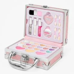 Buy π Claire's Pink Glitter Travel Case Make-Up Set π