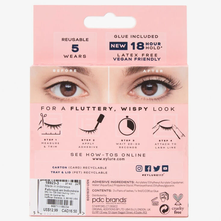 Cheap ✔️ Claire's Eylure Wispy Light False Lashes - No. 117 👍 5 Cheap ✔️ Claire's Eylure Wispy Light False Lashes - No. 117 👍 - Image 3