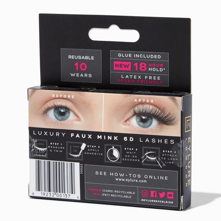 Hot Sale ๐ Claire's Eylure Luxe 6D Faux Mink Eyelashes - Excelsior ๐งจ 5 Hot Sale ๐ Claire's Eylure Luxe 6D Faux Mink Eyelashes - Excelsior ๐งจ - Image 3