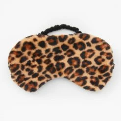 New 🔔 Claire's Plush Sleeping Mask - Leopard 🔔