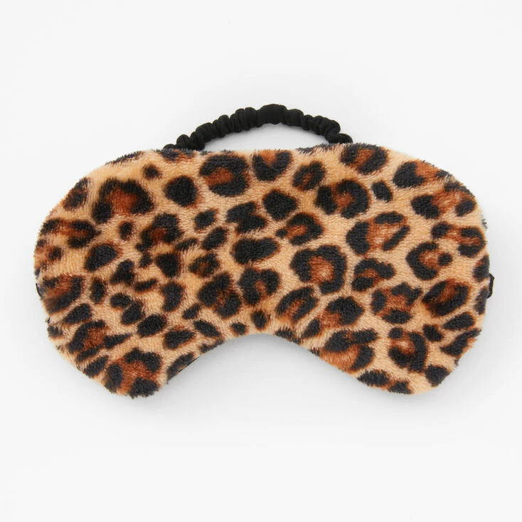 New ???? Claire's Plush Sleeping Mask - Leopard ???? 3 New ???? Claire's Plush Sleeping Mask - Leopard ????
