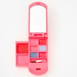 Hot Sale 🥰 Claire's Club Critter Bling Flip Phone Lip Gloss Set - Pink ⌛