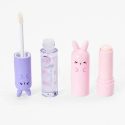 Discount 💯 Claire's Chibi Bunny Lip Gloss Set - 2 Pack 😉