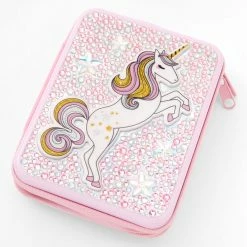 Coupon 🥰 Claire's Unicorn Bling Makeup Tin - Pale Pink 🥰 -Claire’s Shop 83926 3
