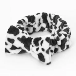 Buy 🎉 Claire's Plush Makeup Bow Headwrap -Black And White 😉