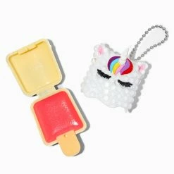 Outlet 🔔 Claire's Pucker Pops® Unicorn Bling Lip Gloss - Cotton 🍬 Candy 🎉
